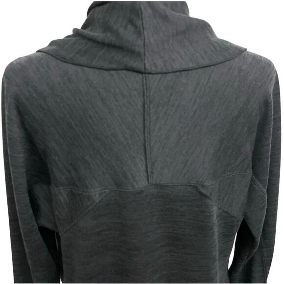Athleta Haven II Open Front Cardigan Women’s Sz S Gray Drape Wrap Waterfall - Picture 4 of 9
